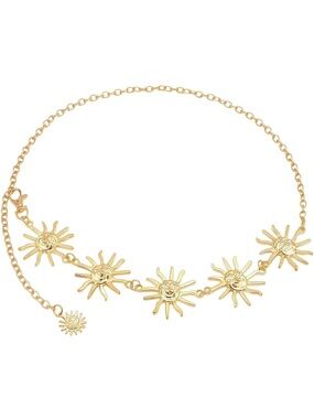 Gold Sun Charm Body Chain - Women Jewelry